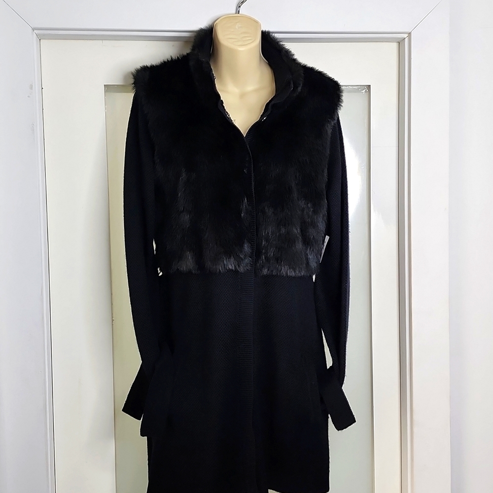 ELI TAHARI, "MIDORI SWEATHER" JACKET, BLACK, MEDIUM